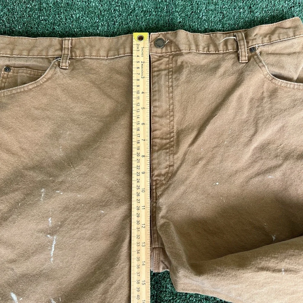 Mens Dickies Carpenter Wide-Leg Carpenter Brown Pants 42x30 20